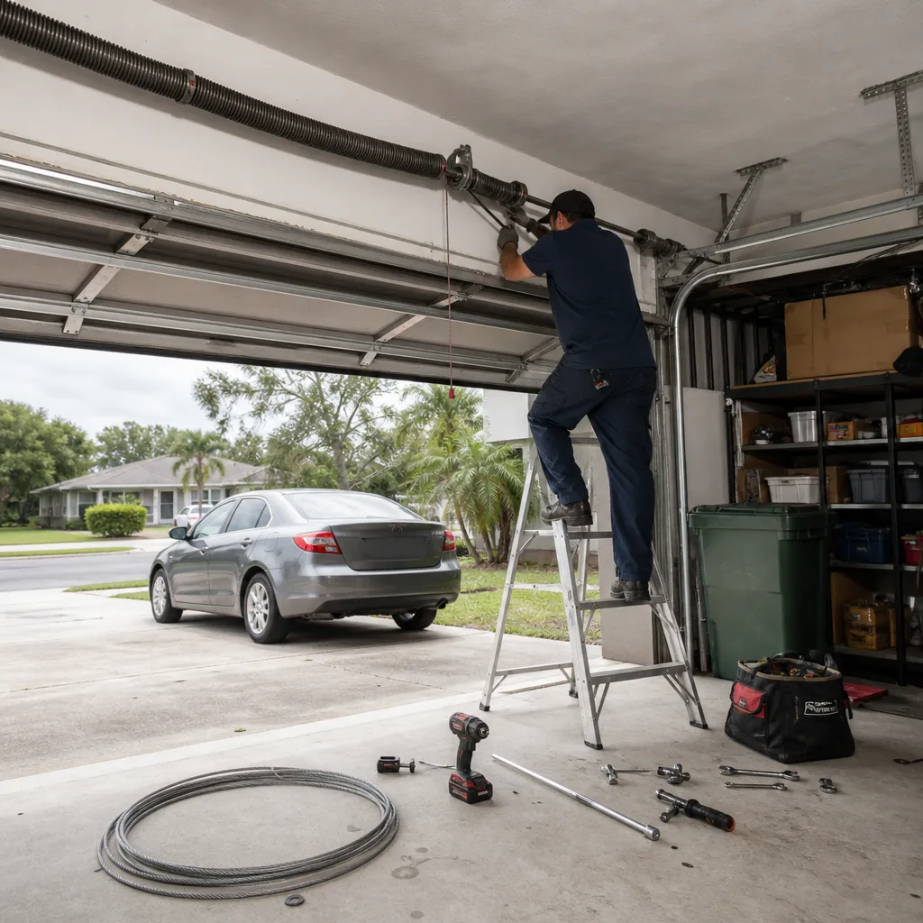 Garage Door Spring Repair in Safety Harbor
